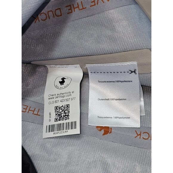 NWT Save The Duck Women's Beige Pro-Tech  Waterproof Hooded Jacket Size 4 2616 - Picture 8 of 12